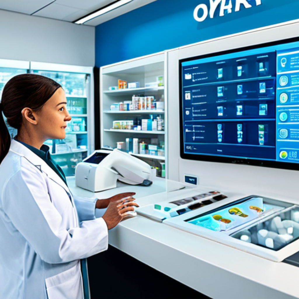 약사 약물 데이터 트렌드 분석 - Future of Pharmacy**

"A professional female pharmacist, fully clothed in a lab coat and modest atti...