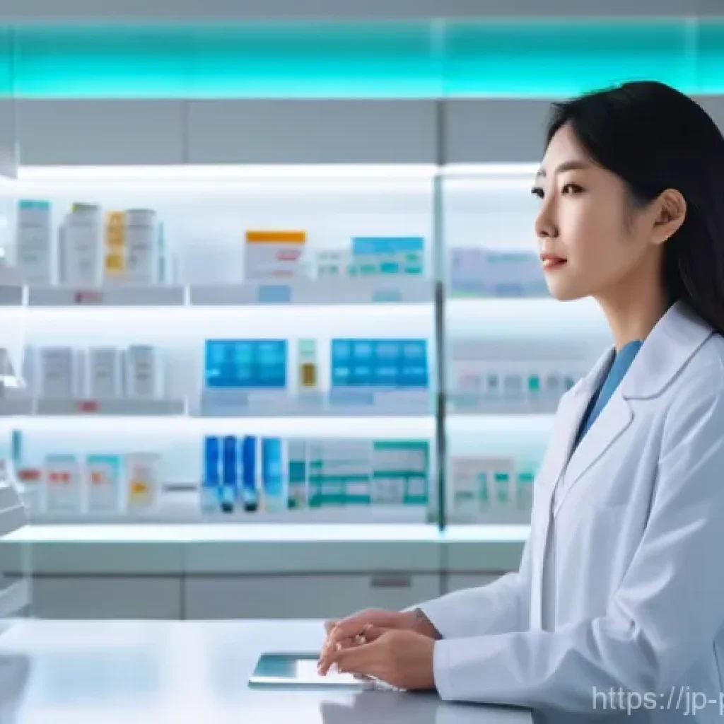 약사 약물 관리 효율성 높이는 법 - **Prompt: AI-Powered Prescription Audit System**
    A highly professional and focused Japanese fema...