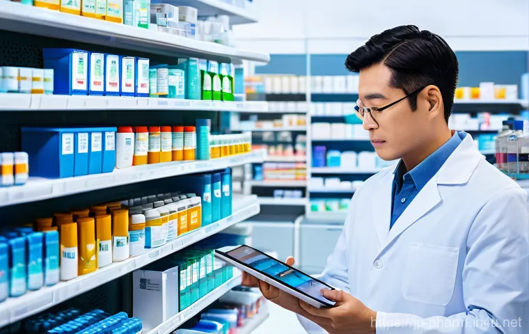 약사 약물 관리 효율성 높이는 법 - **Prompt: AI-Powered Prescription Audit System**
    A highly professional and focused Japanese fema...