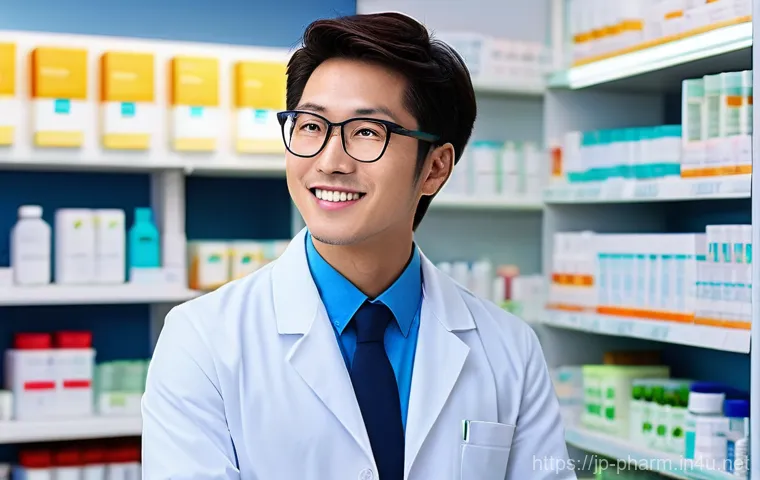 약사 약국 내 직원 관리 요령 - **Prompt: Collaborative Mentorship in a Modern Pharmacy**
    "A brightly lit, contemporary pharmacy...