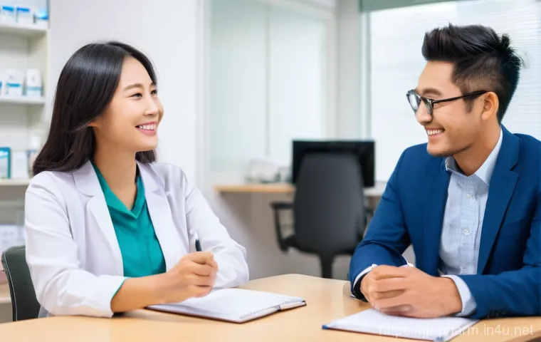약사 약국 내 직원 관리 요령 - **Prompt: Dynamic and Efficient Pharmacy Operations with Digital Tools**
    "A vibrant and organize...