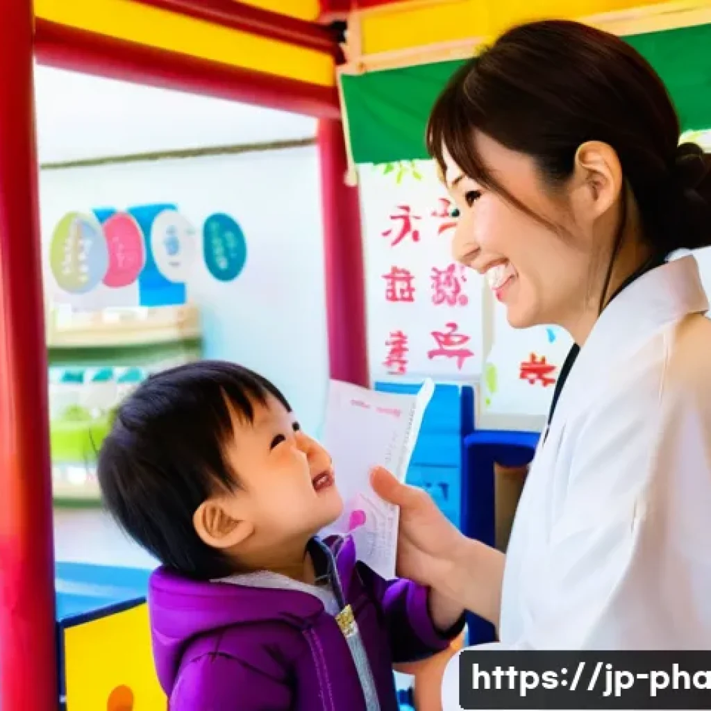 약사 약국 창업 마케팅 사례 - **Prompt:** A friendly, professional Japanese female pharmacist in her mid-30s, wearing a clean whit...