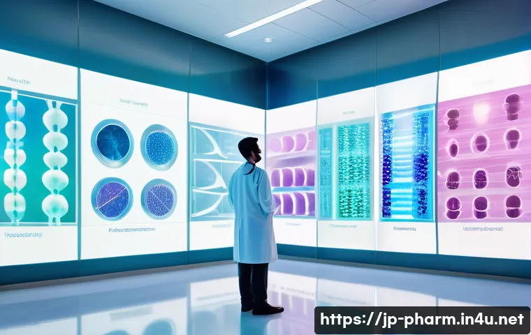 약사 약물 연구의 최신 이슈 - **Personalized Medicine - Tailored Treatment Future**
    A futuristic, brightly lit medical facilit...